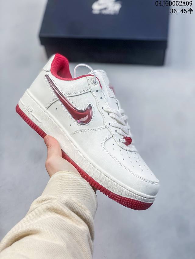 公司级带半码 耐克nike Air Force 1 Low 空军一号低帮休闲板鞋 打造纯正空军版型#专注外贸渠道 全掌内置蜂窝气垫 #原盒配件 原厂中底钢印、拉