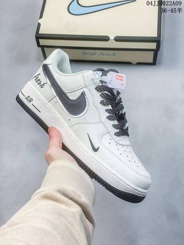 公司级带半码 耐克nike Air Force 1 Low 空军一号低帮休闲板鞋 打造纯正空军版型#专注外贸渠道 全掌内置蜂窝气垫 #原盒配件 原厂中底钢印、拉