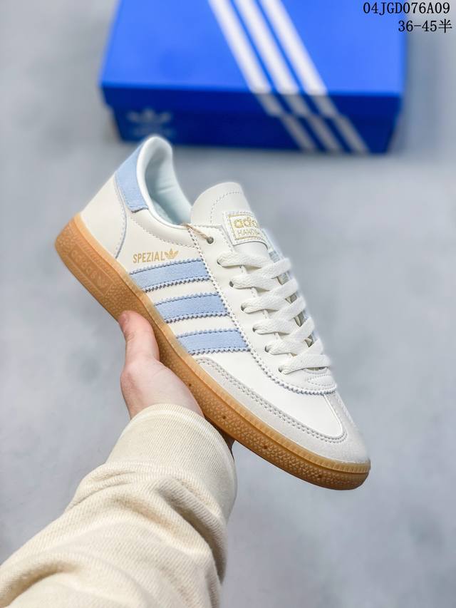 Adidas Handball Spezial 三叶草手球特别版圣帕特里克节联名款 全鞋采用yezzy500一样的皮料 进口长绒皮，特殊工艺技术 原盒包装 牛筋