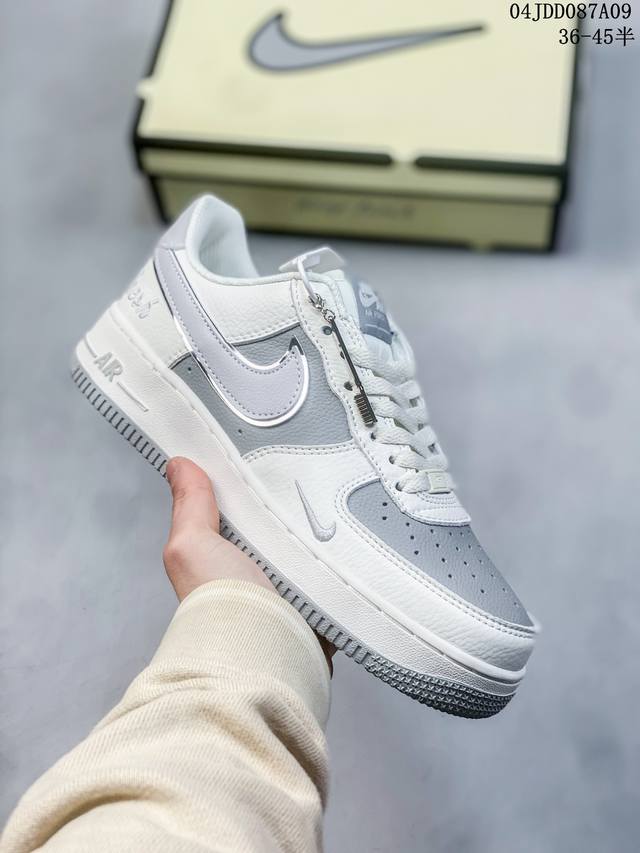 公司级带半码 耐克nike Air Force 1 Low 空军一号低帮休闲板鞋 打造纯正空军版型#专注外贸渠道 全掌内置蜂窝气垫 #原盒配件 原厂中底钢印、拉