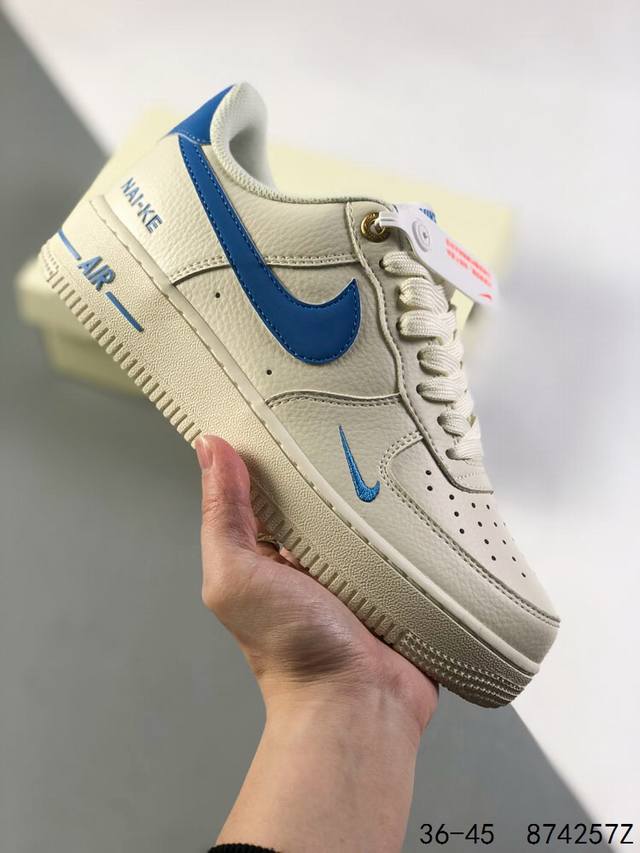 公司级真标半码！ 耐克 Nike Air Force 1 空军一号 低帮休闲运动板鞋 原装级别 原楦头原纸板 打造纯正空军版型#专注外贸渠道 全掌内置真气垫 #