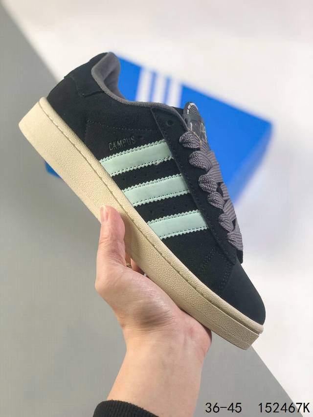 真标带半码！ 阿迪达斯 Adidas Campus 00S 复古潮流休闲面包鞋 生生不息的经典之作，短绒麂皮面料，质感满满。加厚了中底，提供出色的缓震性和抓地力