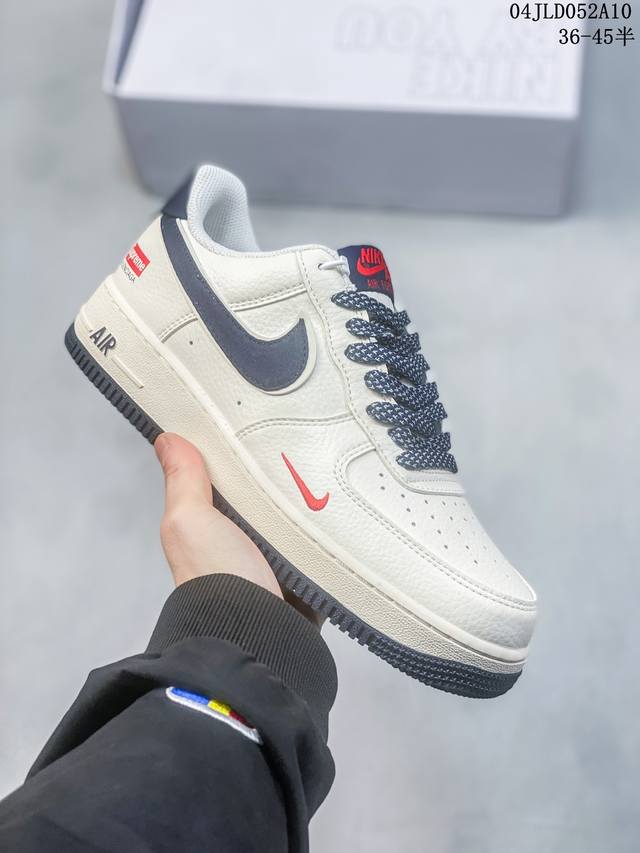 公司级带半码 耐克nike Air Force 1 Low 空军一号低帮休闲板鞋 打造纯正空军版型#专注外贸渠道 全掌内置蜂窝气垫 #原盒配件 原厂中底钢印、拉