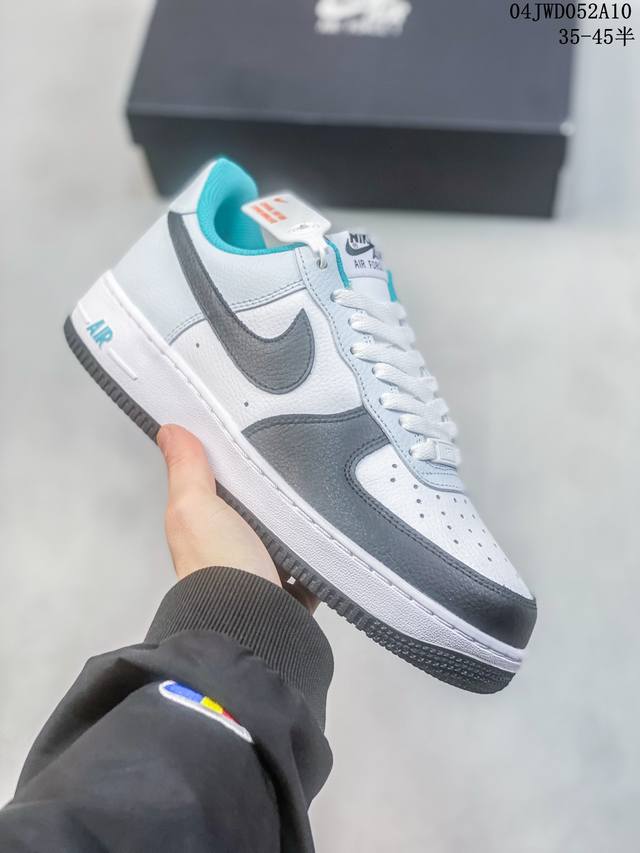 公司级带半码 耐克nike Air Force 1 Low 空军一号低帮休闲板鞋 打造纯正空军版型#专注外贸渠道 全掌内置蜂窝气垫 #原盒配件 原厂中底钢印、拉