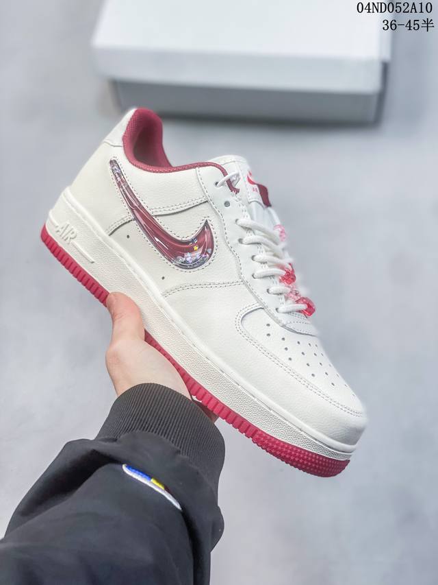 公司级带半码 耐克nike Air Force 1 Low 空军一号低帮休闲板鞋 打造纯正空军版型#专注外贸渠道 全掌内置蜂窝气垫 #原盒配件 原厂中底钢印、拉