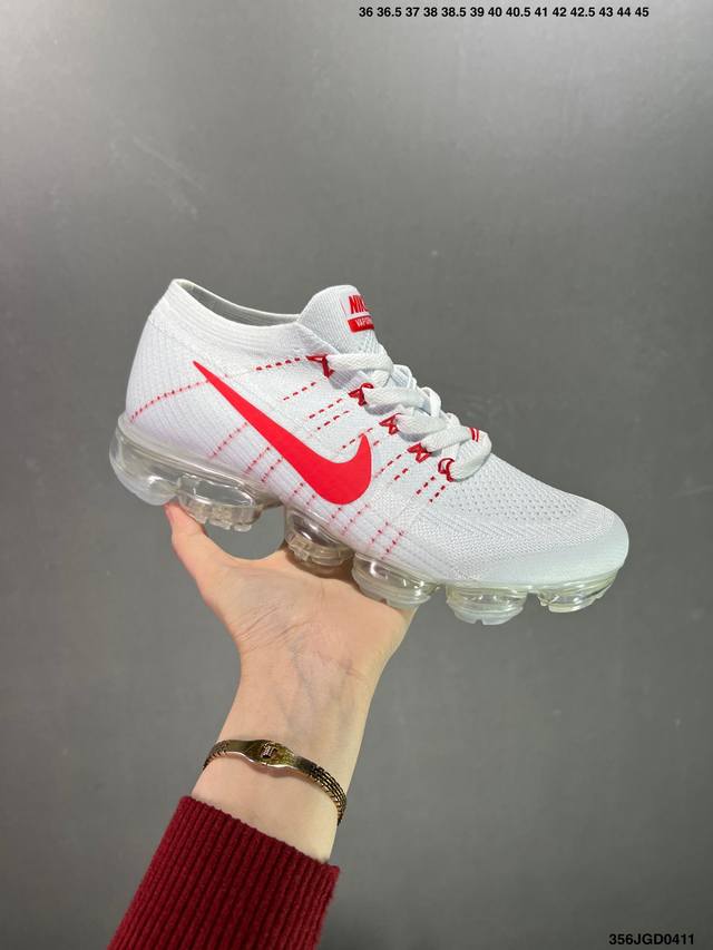 耐克 Nike Air Vapormax Flyknit 2.0全掌大气垫百搭休闲运动慢跑鞋。采用德产斯托尔针织横机生产原档案针织鞋面 侧面”鱼骨线“清晰立体#