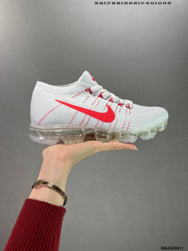 耐克 Nike Air Vapormax Flyknit 2.0全掌大气垫百搭休闲运动慢跑鞋。采用德产斯托尔针织横机生产原档案针织鞋面 侧面”鱼骨线“清晰立体#