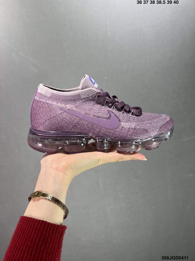 耐克 Nike Air Vapormax Flyknit 2.0全掌大气垫百搭休闲运动慢跑鞋。采用德产斯托尔针织横机生产原档案针织鞋面 侧面”鱼骨线“清晰立体#