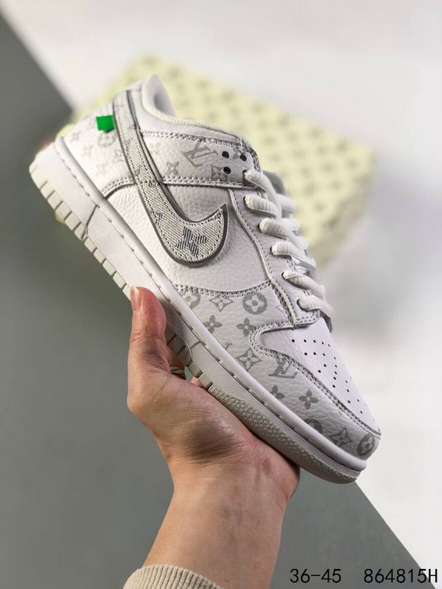 公司级真标带半码！ 耐克nike Sb Dunk Low Lv联名 复古低帮休闲运动滑板板鞋。采用脚感柔软舒适zoomair气垫，有效吸收滑板等极限运动在落地时