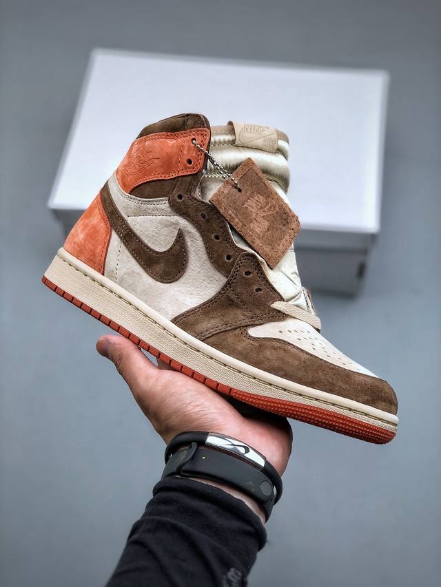 乔丹 Air Jordan 乔丹1代乔丹1代高帮 Air Jordan 1 High Og “Dusted Clay” 货号：Fq2941-200 乔1高帮橘棕