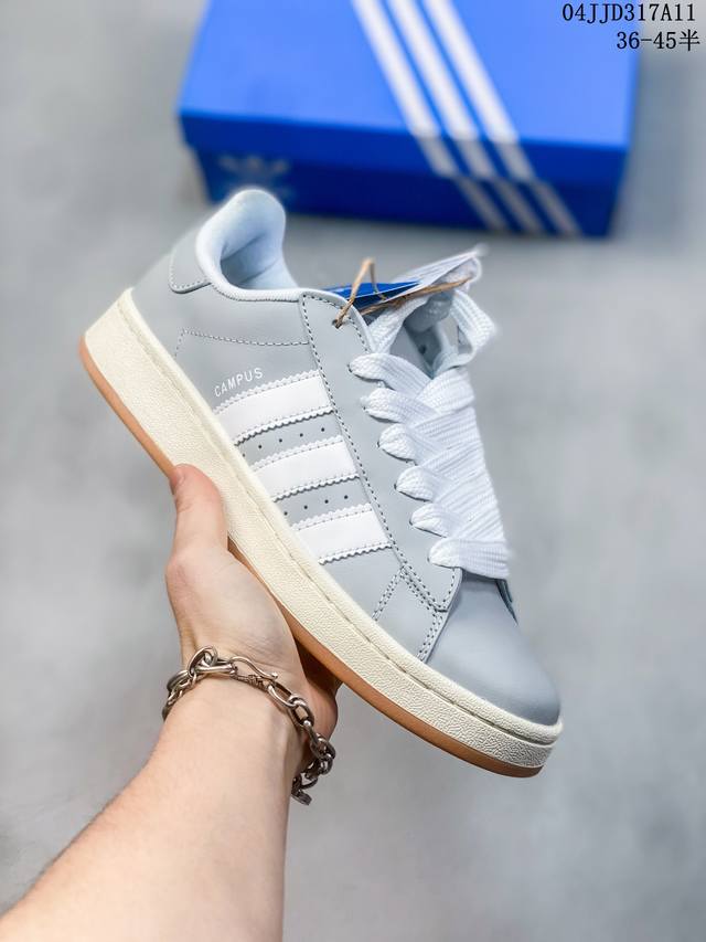 公司级adidas阿迪达斯.男女鞋 三叶草campus 00S 面包鞋复古休闲板鞋 千禧回潮！Adidas Campus 00S 经典再现！面包化的campus