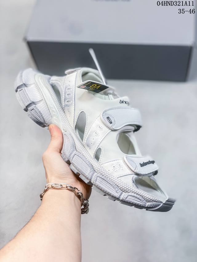 Vg版本 核心私 35-46 Balenciaga 3Xl 巴黎世家10代 凉鞋 原原档案开发，原盒原标，原厂组合底开模，采用原厂材料，拼接式鞋面，侧面配金属质