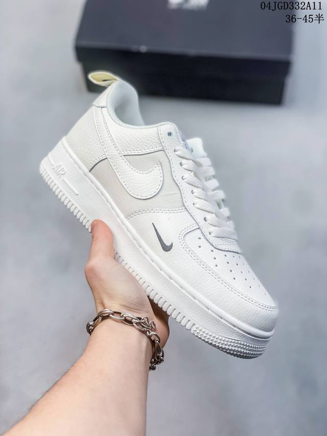 公司级带半码 耐克nike Air Force 1 Low 空军一号低帮休闲板鞋 打造纯正空军版型#专注外贸渠道 全掌内置蜂窝气垫 #原盒配件 原厂中底钢印、拉