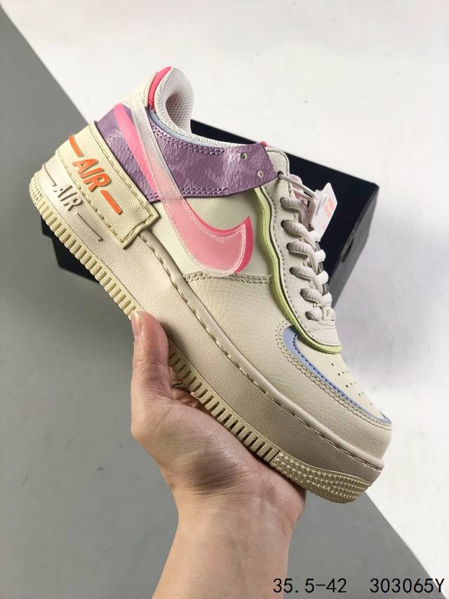 公司级真标带半码！ 耐克 Nike Air Force 1 Af1 马卡龙系列 空军一号 低帮轻盈百搭休闲运动板鞋 Id：303065Y