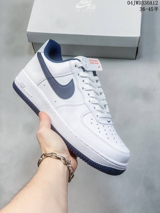 公司级带半码 耐克nike Air Force 1 Low 空军一号低帮休闲板鞋 打造纯正空军版型#专注外贸渠道 全掌内置蜂窝气垫 #原盒配件 原厂中底钢印、拉