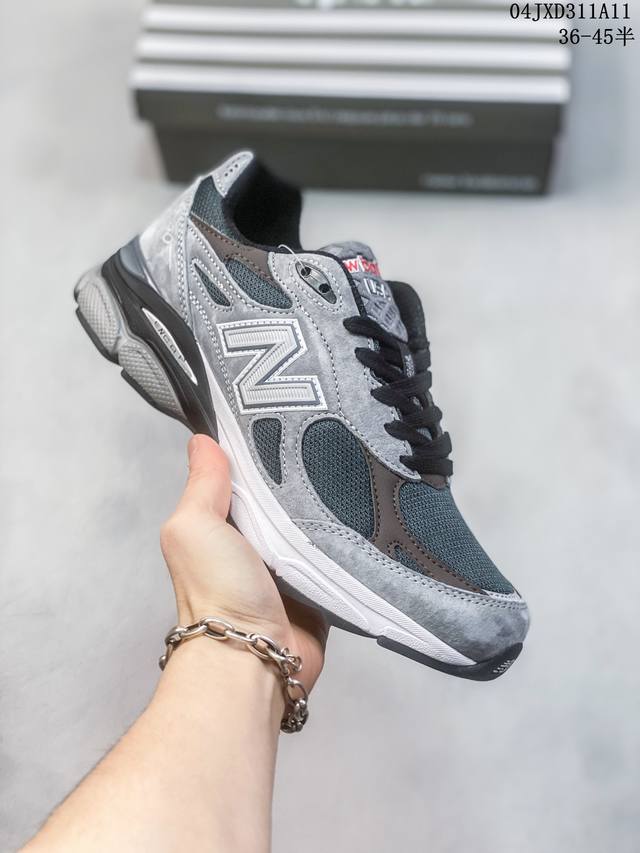 New Balance 990V3系列男女鞋复古跑步鞋休闲运动老爹鞋男鞋m990Gy3 尺码：36-45半 编码：04Jxd311A11