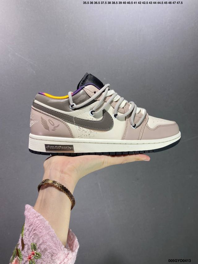 公司级air Jordan 1 Low 解构抽绳低帮 Aj1乔1低帮休闲板鞋 同步官方配色 市场唯一独家头层皮打造 原鞋原档案开发 原厂皮料 原档冲孔鞋头 正确