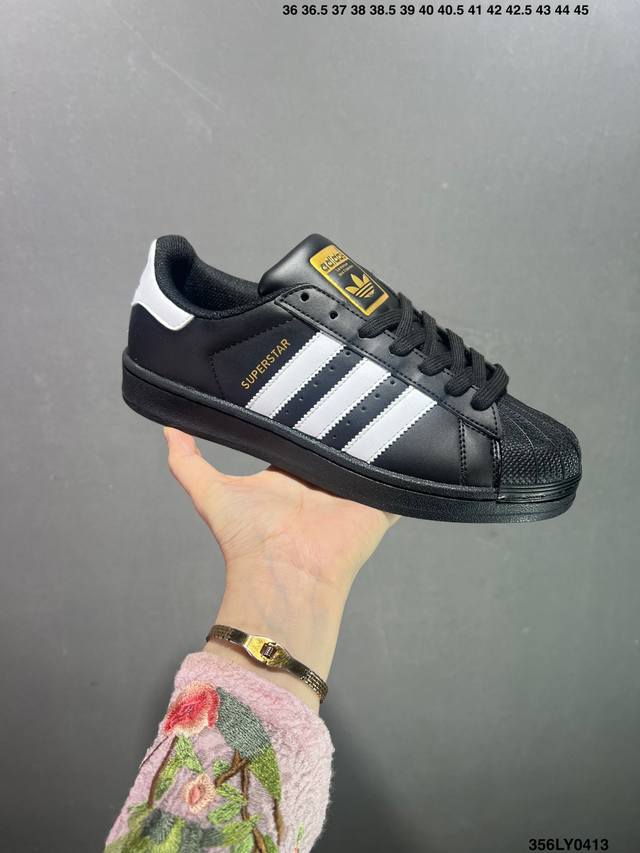 特价阿迪达斯adidas三叶草 Originals Superstar 贝壳头系列低帮经典百搭休闲运动板鞋 货号:C77124 尺码:35-44 Id:356L