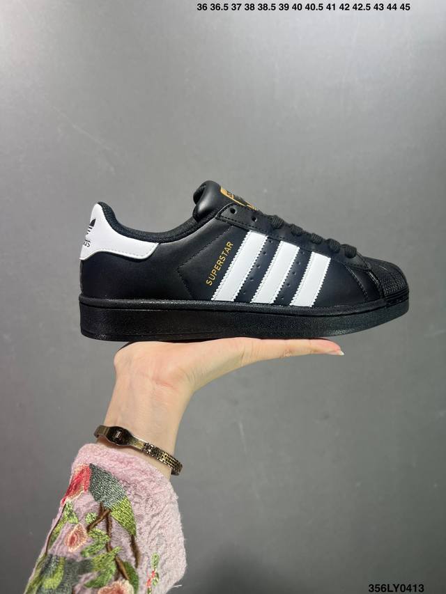 特价阿迪达斯adidas三叶草 Originals Superstar 贝壳头系列低帮经典百搭休闲运动板鞋 货号:C77124 尺码:35-44 Id:356L