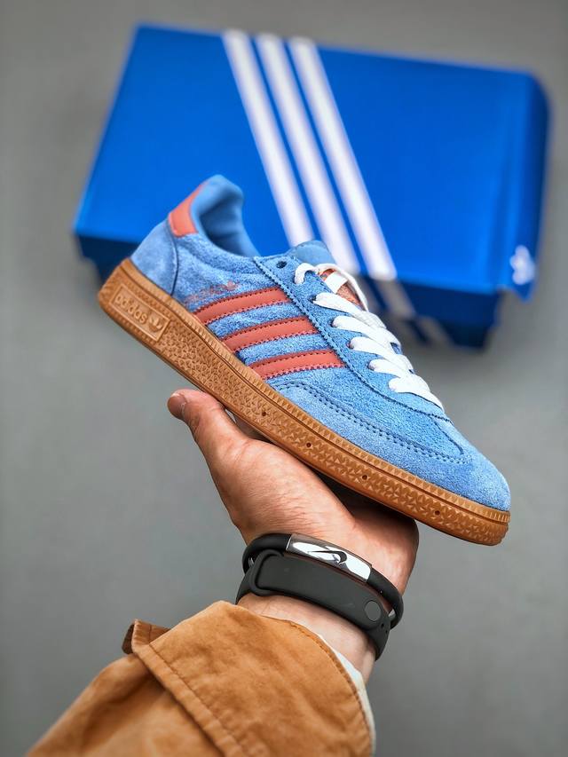 Adidas Handball Spezial 耐磨轻便休闲板鞋 If6564 原厂原档案开发出品 皮料切割干净无任何毛边 鞋型细节完美 超高清洁度尺码35-4