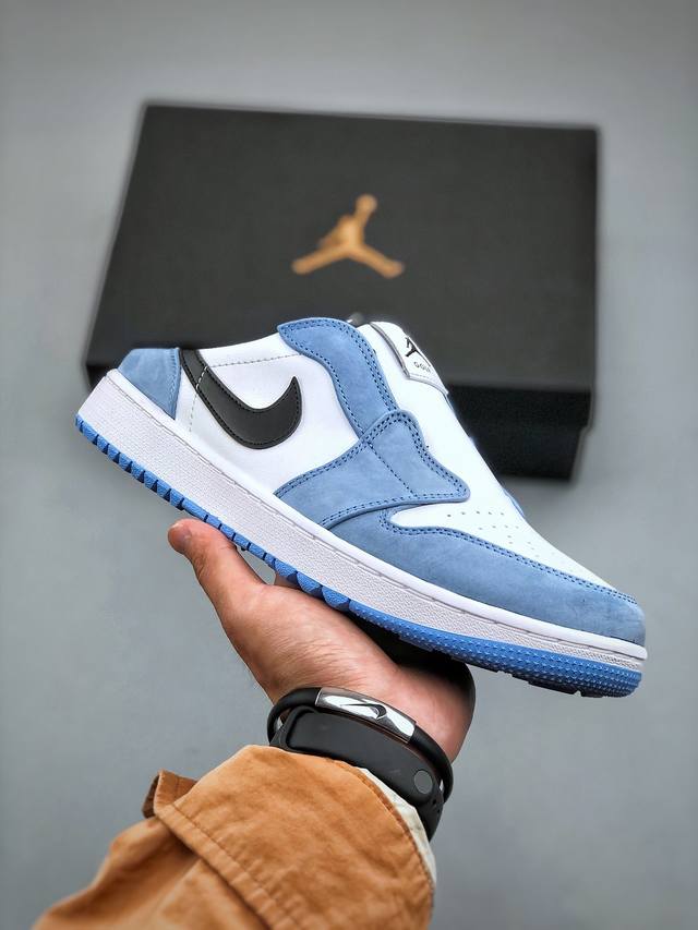 Dt版 Golf X Air Jordan 1 Mule 半拖高尔夫系列 官方同步新色 原装级产物拒绝公底 立体鞋型 细节完美 高清洁度 购置公司同步原材料 原