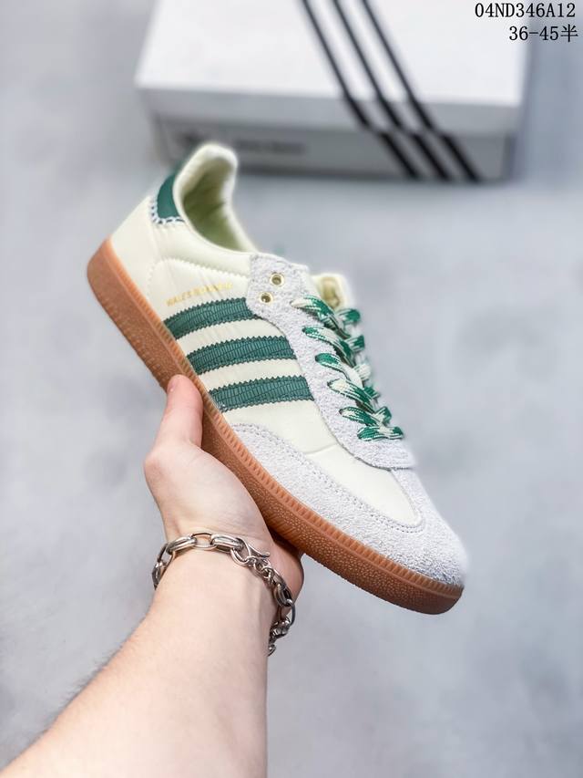 阿迪达斯adidas Originals Samba 桑巴舞系列绅士德训足球风百搭低帮休闲运动板鞋 Gy4344 码数：36-45半 04Nd346A12