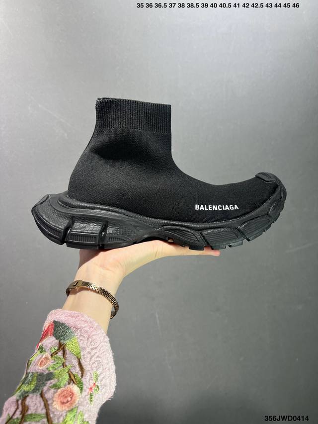 公司级 Balenciaga Phantom Sneaker 3Xl 袜套巴黎世家全新十代半拖潮流跑鞋 原厂原档案开发 原盒原标 原厂组合底开模 采用原厂材料所