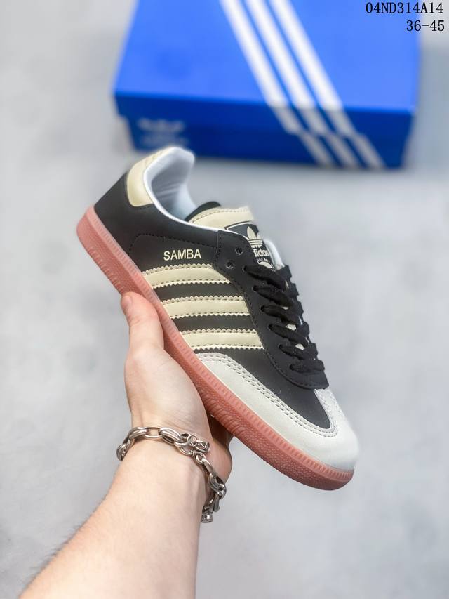 Adidas 阿迪达斯wales Bonner Japan联名日式samba德训鞋情侣款复古运动板鞋休闲鞋 橡胶厚底 半 36-45 04Nd314A14