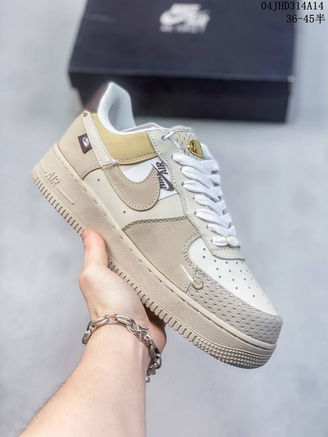 公司级带半码 耐克nike Air Force 1 Low 空军一号低帮休闲板鞋 打造纯正空军版型#专注外贸渠道 全掌内置蜂窝气垫 #原盒配件 原厂中底钢印、拉