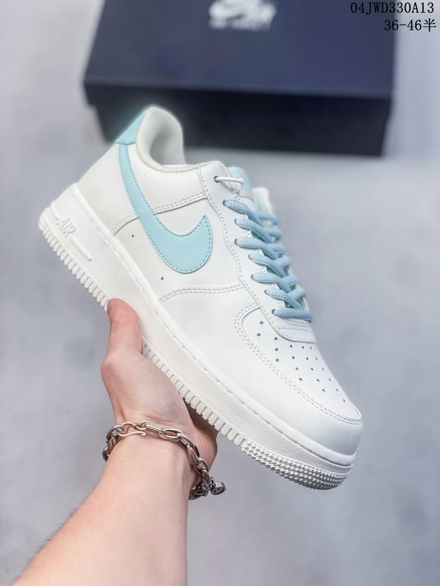 公司级带半码 耐克nike Air Force 1 Low 空军一号低帮休闲板鞋 打造纯正空军版型#专注外贸渠道 全掌内置蜂窝气垫 #原盒配件 原厂中底钢印、拉