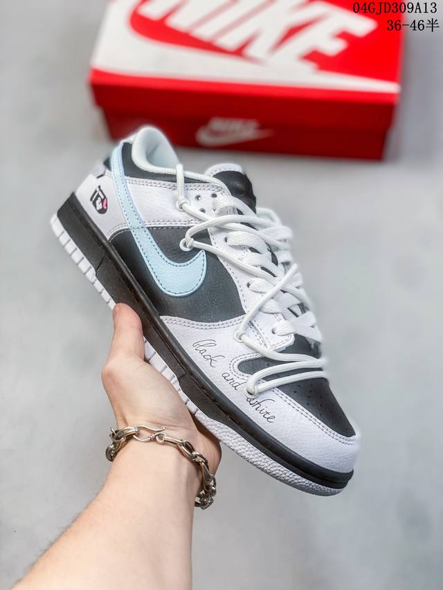 核心私 公司级头层真标带半码 耐克nike Sb Dunk Low Pro绑带扣篮系列复古低帮休闲运动滑板板鞋。采用脚感柔软舒适zoomair气垫，有效吸收滑板