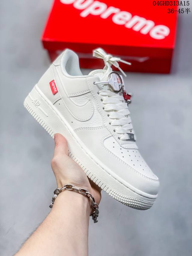 公司级带半码 耐克nike Air Force 1 Low 空军一号低帮休闲板鞋 打造纯正空军版型#专注外贸渠道 全掌内置蜂窝气垫 #原盒配件 原厂中底钢印、拉