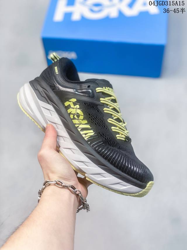 Hoka One One Bondi 7邦代7男女鞋缓震运动鞋老爹鞋 尺码：36-45半 编码：04Jgd315A15