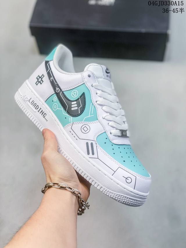 公司级带半码 耐克nike Air Force 1 Low 空军一号低帮休闲板鞋 打造纯正空军版型#专注外贸渠道 全掌内置蜂窝气垫 #原盒配件 原厂中底钢印、拉