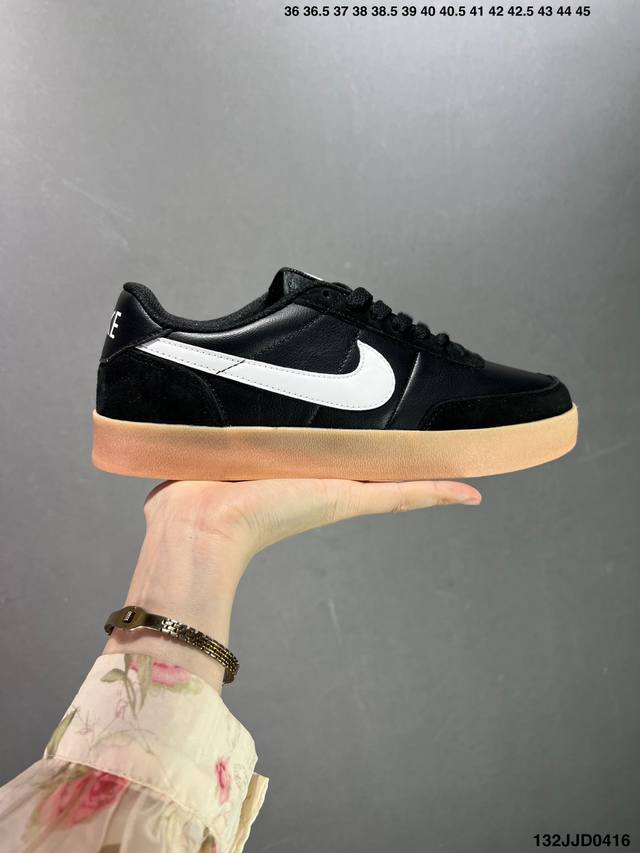 真标带半码 耐克 Killshot 2 Leather 货号：432997-126受到og网球鞋的启发，Killshot 2采用多种纹理皮革打造了鞋面，营造出清