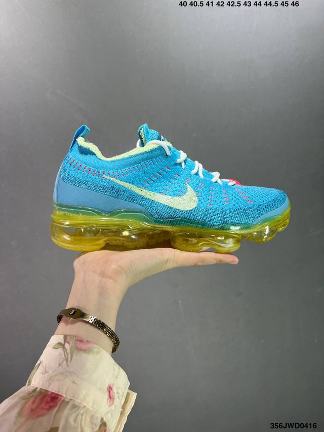 公司级nike Air Vapormax Flyknit 全新配色 Nike气垫慢跑鞋，极致用心独立开发氮气充压原底气垫，进口针车机台 一针一线校准公司，完美还