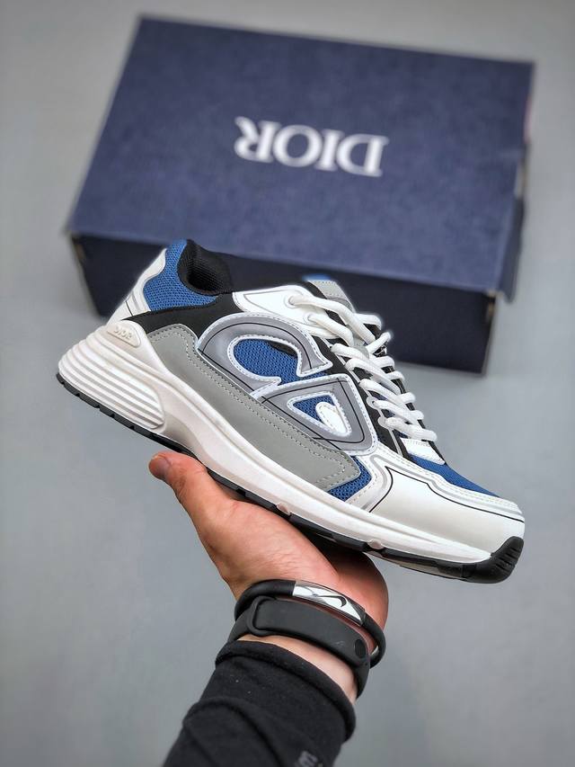 法国高奢时装品牌 迪奥 Dior B30 Low-To Sneaker B30系列低帮经典老爹风系带复古休闲运动慢跑鞋3Sn279Zrf_H900 尺码：40-