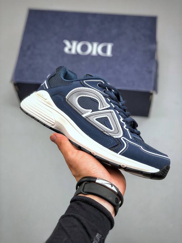 法国高奢时装品牌 迪奥 Dior B30 Low-To Sneaker B30系列低帮经典老爹风系带复古休闲运动慢跑鞋3Sn279Zrf_H900 尺码：40-