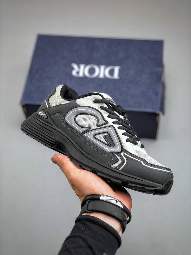 法国高奢时装品牌 迪奥 Dior B30 Low-To Sneaker B30系列低帮经典老爹风系带复古休闲运动慢跑鞋3Sn279Zrf_H900 尺码：40-