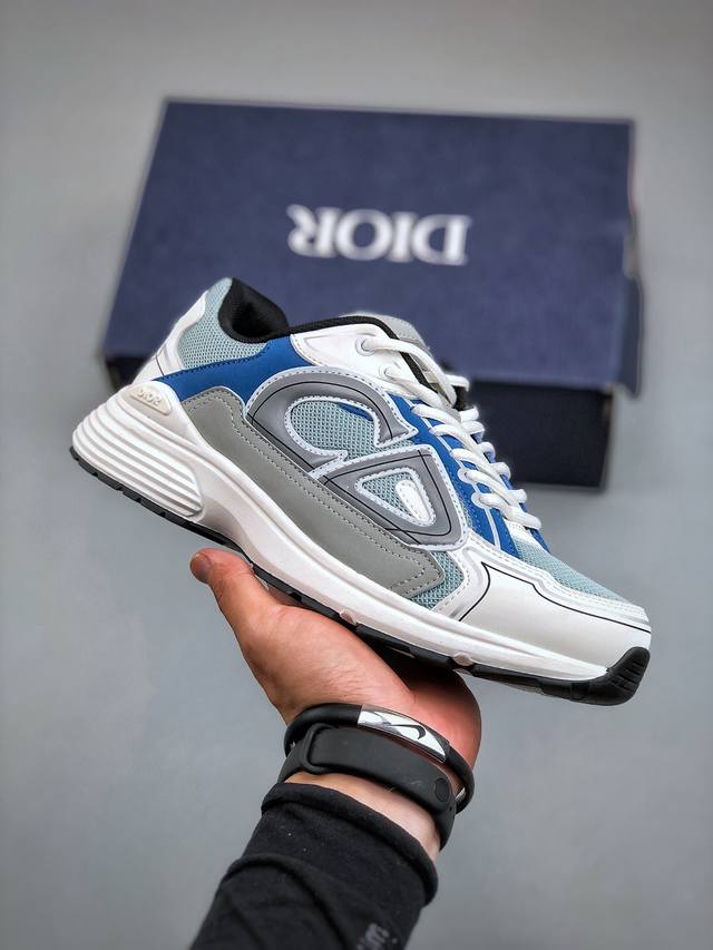 法国高奢时装品牌 迪奥 Dior B30 Low-To Sneaker B30系列低帮经典老爹风系带复古休闲运动慢跑鞋3Sn279Zrf_H900 尺码：40-