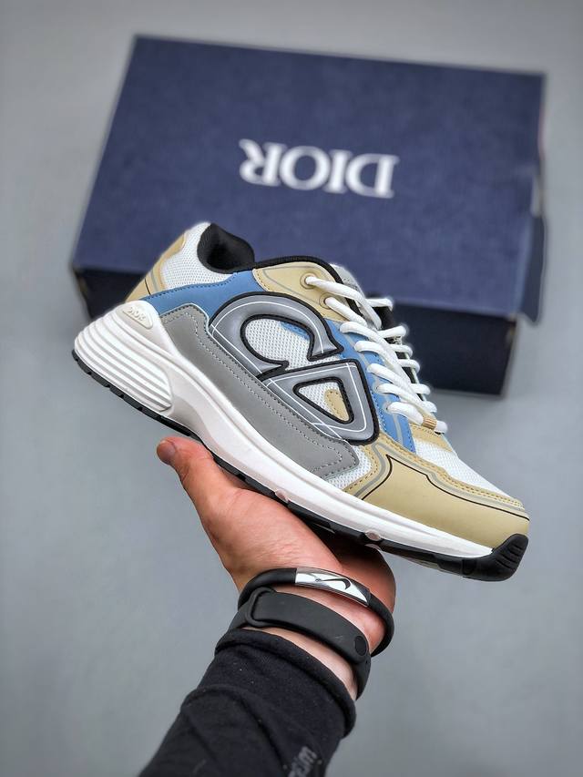 法国高奢时装品牌 迪奥 Dior B30 Low-To Sneaker B30系列低帮经典老爹风系带复古休闲运动慢跑鞋3Sn279Zrf_H900 尺码：40-