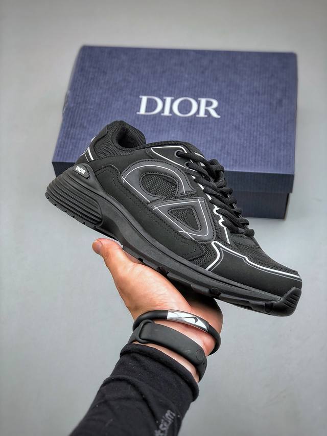 法国高奢时装品牌 迪奥 Dior B30 Low-To Sneaker B30系列低帮经典老爹风系带复古休闲运动慢跑鞋3Sn279Zrf_H900 尺码：40-