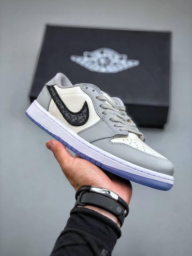 性价比版本 Dior Xnike Air Jordan 1 Low 乔1低帮迪奥联名 尺码：35.5-47.5 半