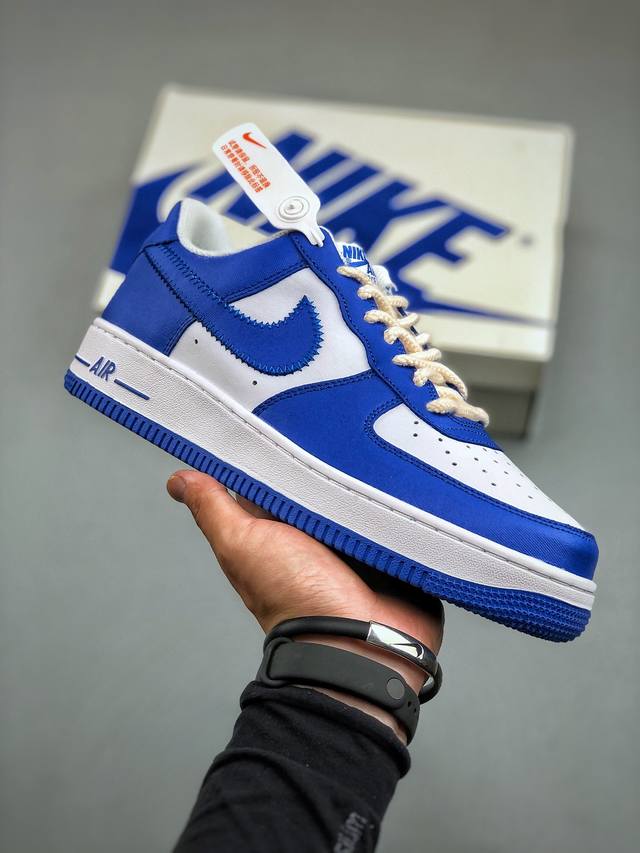 Nike Air Force 1 Low 07 白蓝原楦头原纸板 打造纯正低帮空军版型专注外贸渠道 全掌内置蜂窝气垫 原盒配件 原厂中底钢印、拉帮完美 官方货号