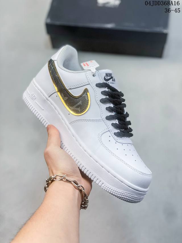 公司级带半码 耐克nike Air Force 1 Low 空军一号低帮休闲板鞋 打造纯正空军版型#专注外贸渠道 全掌内置蜂窝气垫 #原盒配件 原厂中底钢印、拉