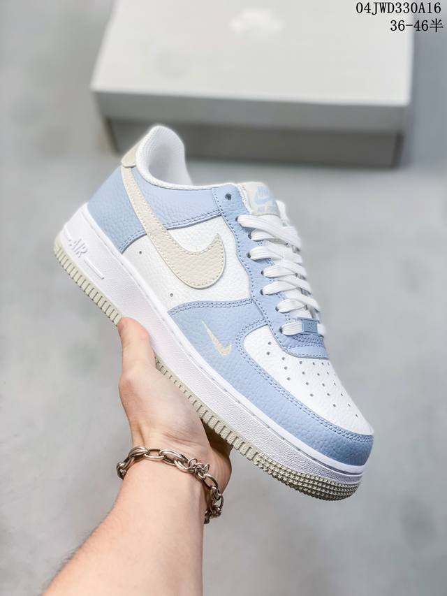 公司级带半码 耐克nike Air Force 1 Low 空军一号低帮休闲板鞋 打造纯正空军版型#专注外贸渠道 全掌内置蜂窝气垫 #原盒配件 原厂中底钢印、拉