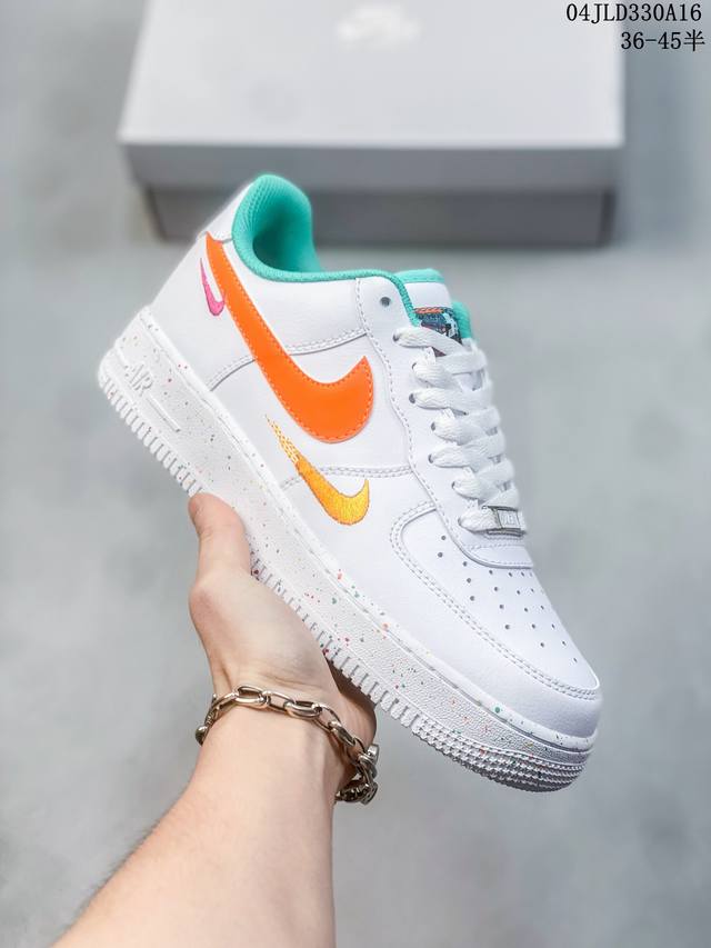 公司级带半码 耐克nike Air Force 1 Low 空军一号低帮休闲板鞋 打造纯正空军版型#专注外贸渠道 全掌内置蜂窝气垫 #原盒配件 原厂中底钢印、拉