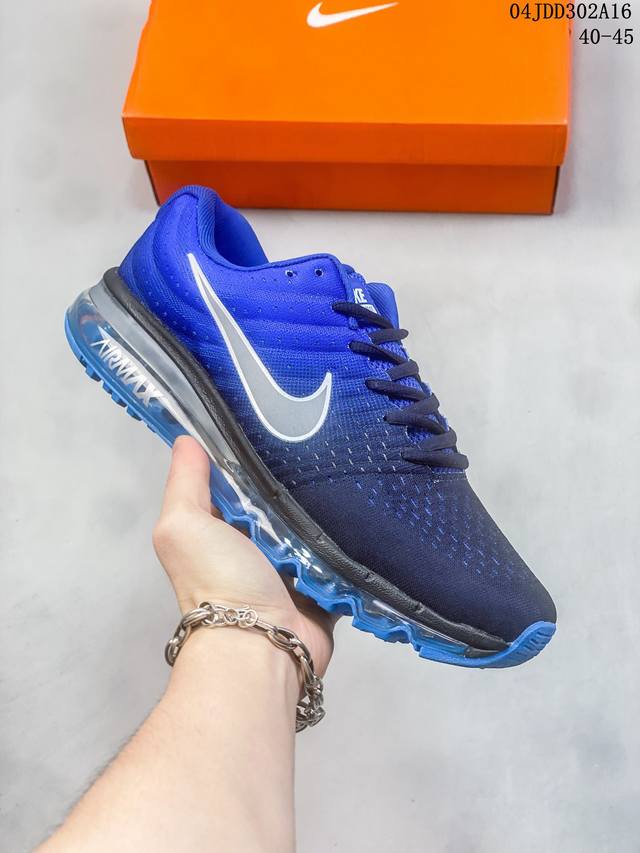 Nike Air Max 2017 耐克全掌气垫缓震跑步鞋 材质运动鞋。 货号：849559-001 Size：如图所示 编码：04Jdd302A16