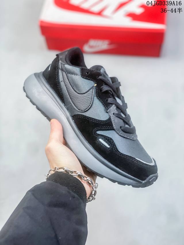 Nike Phoenix Waffle 华夫50周年系列华夫复古休闲运动慢跑鞋 后跟tpu独家4块滑块模具 夏季热门款 网面透气休闲跑步鞋 04Jgd339A1