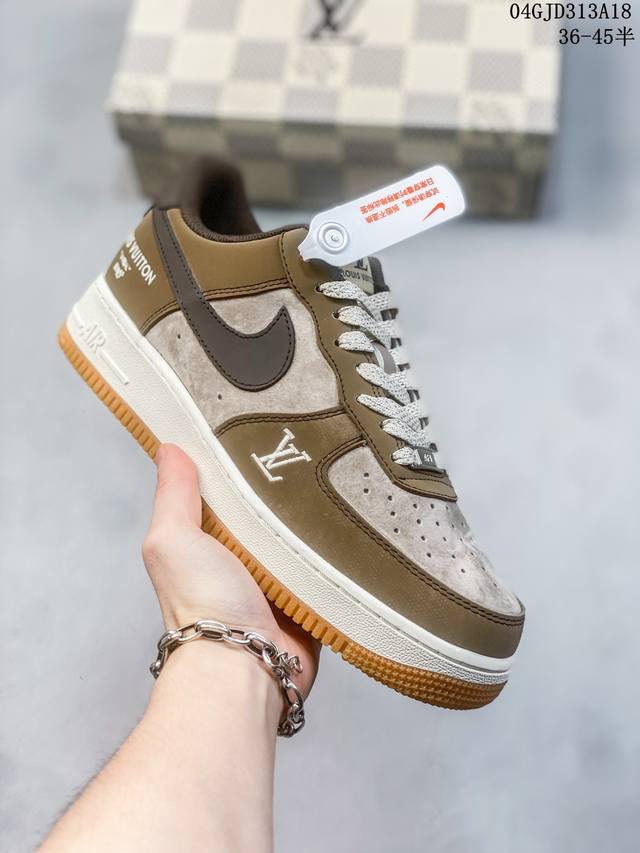 公司级带半码 耐克nike Air Force 1 Low 空军一号低帮休闲板鞋 打造纯正空军版型#专注外贸渠道 全掌内置蜂窝气垫 #原盒配件 原厂中底钢印、拉